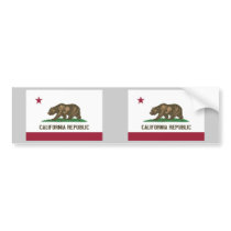 California State Flag Bumper Sticker