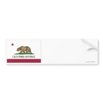California State Flag Bumper Stickers