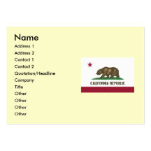 California State Flag Business Card