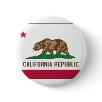 California State Flag Pinback Buttons