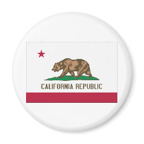 California State Flag Fridge Magnet