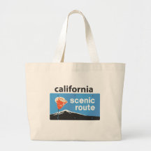 California State Highway Scenic Route Road Sign Tote Bags