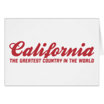california the greatest country in the world cards