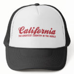 california the greatest country in the world trucker hat