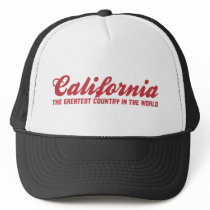 california the greatest country in the world trucker hat