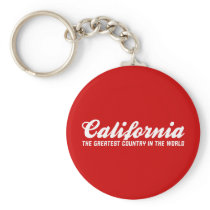 california the greatest country in the world key chain