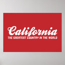 california the greatest country in the world print