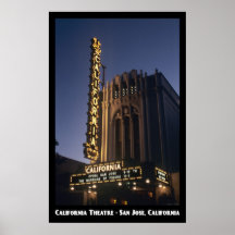 California Theatre, San Jose 11x17 Poster