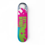 California Uber Alles neon template Skate Deck