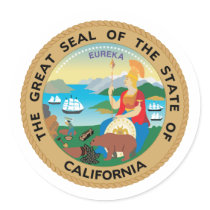 California, USA stickers