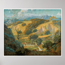 California Valley Farm by Maurice Braun circa 1920 Poster