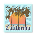 California Vintage Sunset Magnets