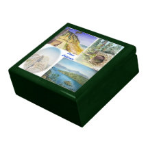 California Watercolor Scenes Jewellery Box Keepsake Box