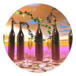 California Wines Round Sticker