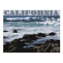 California's Rocky Pacific Coast Postcard
