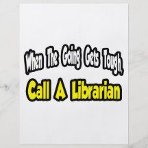 Call a Librarian Custom Flyer