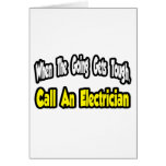 Call an Electrician Greeting Card
