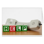 Call for help greeting card