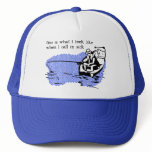 Call In Sick Fishing Hat Cap Funny Work Humour