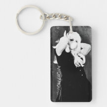 Call me Anonymous Black & White Key Chain Acrylic Keychain