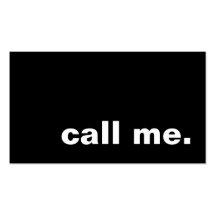 call me. business card template