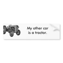 Call of the Wild Tractor Custom Bumper Sticker