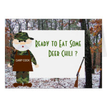 Call to Deer Camp Hunting Invitations Cards