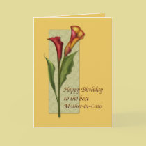 Calla Birthday cards
