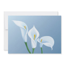 Calla flowers invite