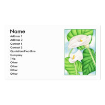 Calla Lilies Business Card
