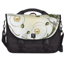 Calla Lilies Laptop Messenger Bag