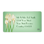 Calla Lilies (White) Custom Shipping Label