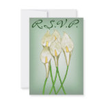 Calla Lilies (White) R.S.V.P Card Custom Invite