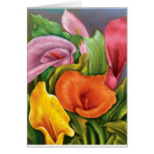 Calla Lillies Greeting Cards