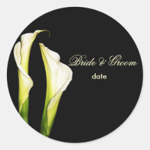Calla Lillies wedding stickers