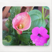 Calla Lilly and Petunia Mouse Pad