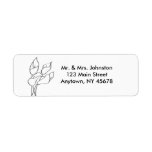 Calla Lily Address Label