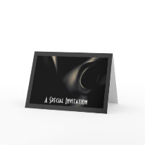 Calla Lily (Black White) Greeting Card Template