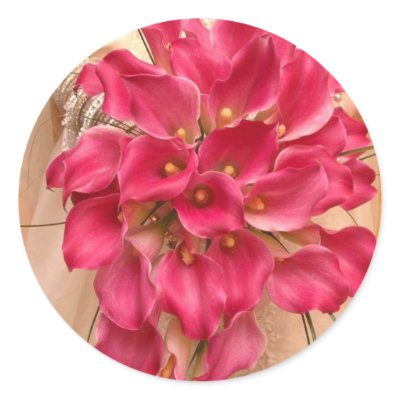 Calla Lily Pink Wedding Sticker by JoyOfLife