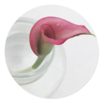 Calla Lily Round Stickers