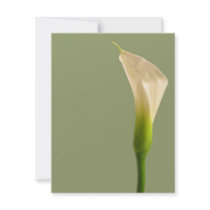 Calla lily table cards custom invites