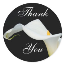 Calla Lily Thank You Sticker/Seal