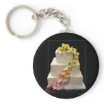 Calla lily wedding cake key chains