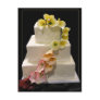 Calla lily wedding cake postcard