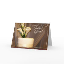Calla Lily & Wedding Cake - thanks! Greeting Card