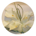 Calla lily wedding envelope seals round sticker