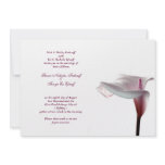 Calla Lily Wedding Invitation