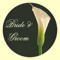 Calla Lily wedding stickers stickers
