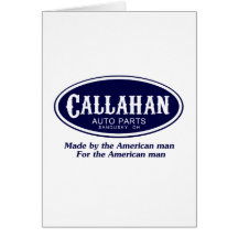 Callahan Auto Parts Logo Greeting Card