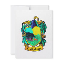 Callahan Family Crest (cutout) Custom Invitations